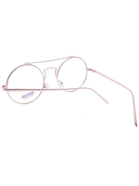 Γυαλιά με Χρυσαφί Σκελετό & Διαφανή Φακό UV 400 Protection