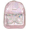 ΓΥΑΛΙΣΤΕΡΗ ΤΣΑΝΤΑ ΣΑΚΙΔΙΟ BACKPACK ΜΕ ΠΟΥΛΙΕΣ ΣΕ ΔΙΑΦΟΡΑ ΣΧΗΜΑΤΑ
