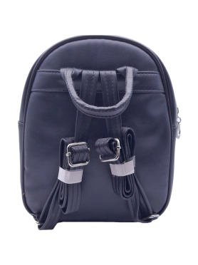 Παιδική Μαύρη Τσάντα Πλάτης Backpack με Σχέδιο Γατούλα