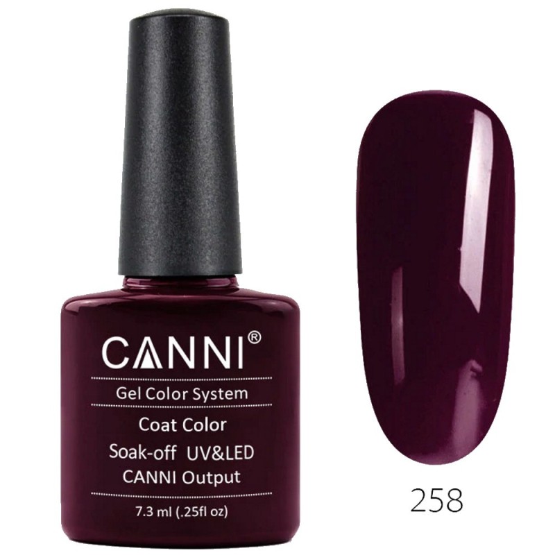 CANNI CLASSIC ΗΜΙΜΟΝΙΜΟ ΒΕΡΝΙΚΙ 258 DEEP MARSALA UV & LED 7.3ml CANNI CLASSIC ΗΜΙΜΟΝΙΜΟ ΒΕΡΝΙΚΙ 258 DEEP MARSALA UV & LED 7.3ml