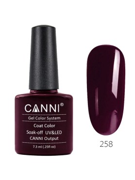 CANNI CLASSIC ΗΜΙΜΟΝΙΜΟ ΒΕΡΝΙΚΙ 258 DEEP MARSALA UV & LED 7.3ml