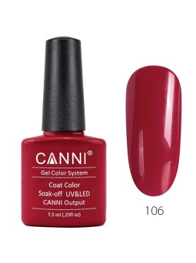 CANNI CLASSIC ΗΜΙΜΟΝΙΜΟ ΒΕΡΝΙΚΙ 106 AGATE RED UV & LED 7.3ml