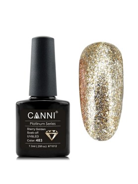 CANNI PLATINUM GEL POLISH STARRY GOLDEN 483 7.3ml