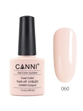 CANNI CLASSIC ΗΜΙΜΟΝΙΜΟ ΒΕΡΝΙΚΙ N. 060 LIGHT NUDE PINK UV & LED 7.3ml