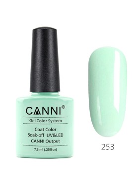 CANNI CLASSIC ΗΜΙΜΟΝΙΜΟ ΒΕΡΝΙΚΙ N. 253 MINT CREAM UV & LED 7.3ml