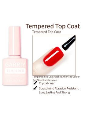 Garriy Tempered Top Coat για Ημιμόνιμο Soak-Off Gel Polish 7.5ML