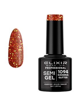 ELIXIR SEMI GEL PRO N. 1094 SAVANNA GLITTER UV & LED 8ML