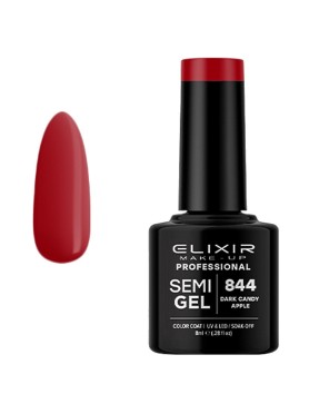 ELIXIR SEMI GEL PRO N. 844 DARK CANDY APPLE UV & LED 8ML