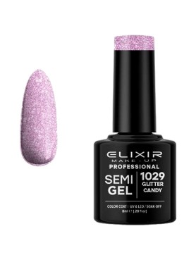 ELIXIR SEMI GEL PRO N. 1029 GLITTER CANDY UV & LED 8ML