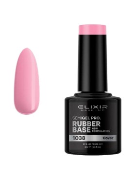 ELIXIR SEMI GEL PRO. RUBBER BASE  N. 1038 COVER UV & LED 8ML