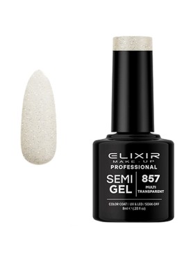 ELIXIR SEMI GEL PRO N. 857 MULTI TRANSPARENT UV & LED 8ML