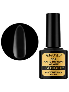 ELIXIR SEMI GEL MATTE TOP COAT NO WIPE N. 802 8ML