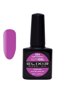 ELIXIR SEMI GEL COLOR COAT N. 934 DARK MAGENTA 8ML