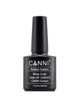 CANNI RUBBER SYSTEM BASE COAT SOAK-OFF UV & LED 7.3ML