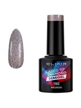 ELIXIR SEMIGEL LASER DIAMOND N. 1182 MACAROON UV & LED 8ML