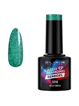 ELIXIR SEMIGEL LASER DIAMOND N. 1210 KELLY GREEN UV & LED 8ML