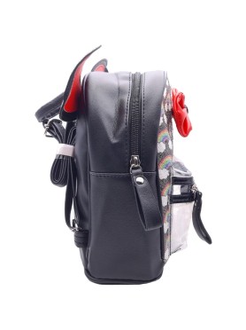 Παιδική Τσάντα Backpack Rainbow Clouds με Φιογκό & Αυτάκια