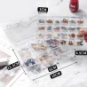ΑΚΡΥΛΙΚΟ TRANSPARENT ΚΟΥΤΙ ΟΡΓΑΝΩΣΗΣ & ΑΠΟΘΗΚΕΥΣΗΣ ΠΟΛΛΑΠΛΩΝ ΧΡΗΣΕΩΝ ΜΕ 2 ΕΠΙΠΕΔΑ