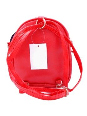 Παιδική Τσάντα Πλάτης Backpack με Αυτάκια & Glitter Φιόγκο