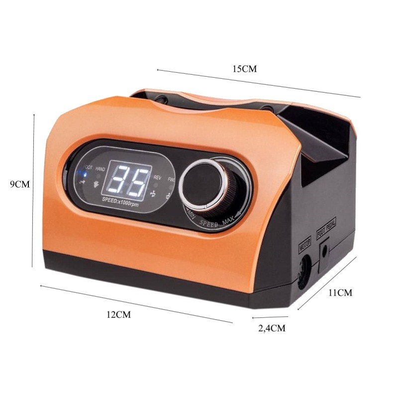 ΗΛΕΚΤΡΙΚΟΣ ΤΡΟΧΟΣ ΝΥΧΙΩΝ ΓΙΑ MANICURE ΚΑΙ PEDICURE ZS-717 ORANGE ΗΛΕΚΤΡΙΚΟΣ ΤΡΟΧΟΣ ΝΥΧΙΩΝ ΓΙΑ MANICURE ΚΑΙ PEDICURE ZS-717 ORANGE
