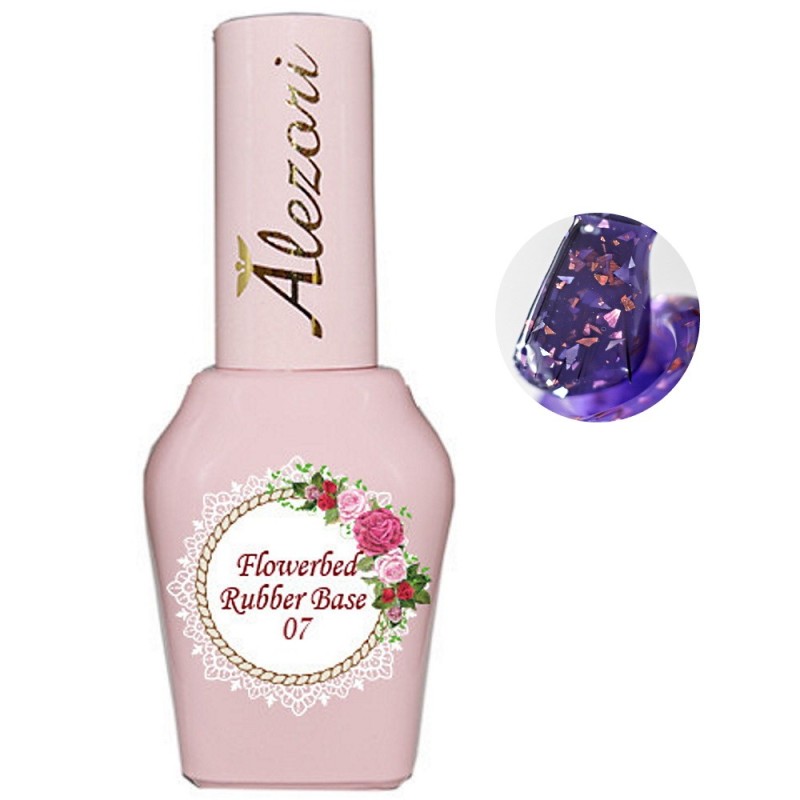 ALEZORI RUBBER BASE FLOWERBED N. 07 ΜΕ FOIL 15ML ALEZORI RUBBER BASE FLOWERBED N. 07 ΜΕ FOIL 15ML