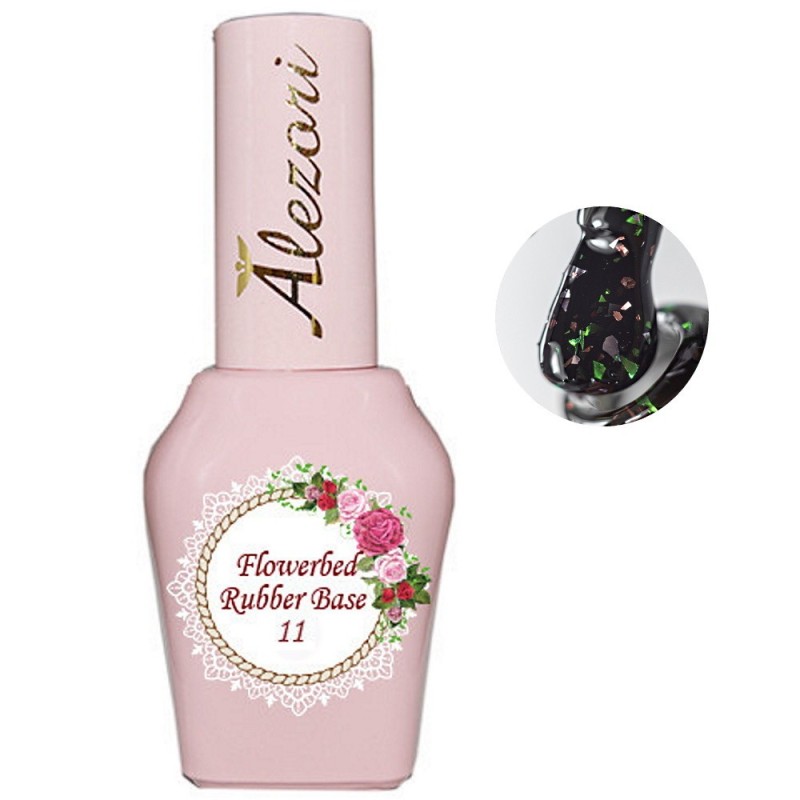 ALEZORI RUBBER BASE FLOWERBED N. 11 ΜΕ FOIL 15ML ALEZORI RUBBER BASE FLOWERBED N. 11 ΜΕ FOIL 15ML
