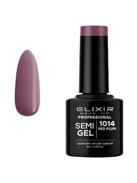 ELIXIR SEMI GEL PRO N. 1014 RED PLUM UV & LED 8ML