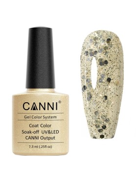 CANNI CLASSIC ΗΜΙΜΟΝΙΜΟ ΒΕΡΝΙΚΙ N. 188 GOLD TINSEL UV & LED 7.3ml