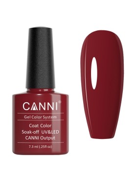 CANNI CLASSIC ΗΜΙΜΟΝΙΜΟ ΒΕΡΝΙΚΙ N. 122 BURGUNDY RED UV & LED 7.3ml