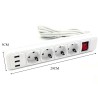 ΠΟΛΥΠΡΙΖΟ 4 ΘΕΣΕΩΝ ΜΕ ΔΙΑΚΟΠΤΗ & 3 USB ΥΠΟΔΟΧΕΣ
