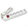ΠΟΛΥΠΡΙΖΟ 4 ΘΕΣΕΩΝ ΜΕ ΔΙΑΚΟΠΤΗ & 3 USB ΥΠΟΔΟΧΕΣ