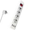 ΠΟΛΥΠΡΙΖΟ 4 ΘΕΣΕΩΝ ΜΕ ΔΙΑΚΟΠΤΗ & 3 USB ΥΠΟΔΟΧΕΣ