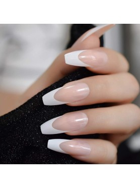 500 Nail Tips Square Clear σε 10 Διαφορετικά Μεγέθη