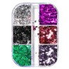 ΚΟΥΤΑΚΙ ΜΕ 6 ΧΡΩΜΑΤΑ FOIL FLAKES ΔΙΑΚΟΣΜΗΣΗΣ ΝΥΧΙΩΝ