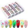 ΣΕΤ 10 FOIL STICKERS ΔΙΑΚΟΣΜΗΣΗΣ ΝΥΧΙΩΝ BUTTERFLY