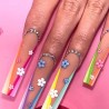 ΔΙΑΚΟΣΜΗΤΙΚΑ ΝΥΧΙΩΝ NAIL ART FLOWERS ΜΕ ΠΕΡΛΕΣ
