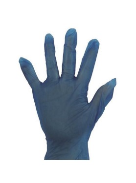100 Μπλε Γάντια Βινυλίου Χωρίς Πούδρα Eurolamp