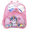 Παιδική Τσάντα Πλάτης Shiny με Unicorn & Φιογκάκι