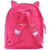Φούξια Παιδική Τσάντα Backpack με Αυτάκια & Φιόγκο
