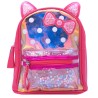 Φούξια Παιδική Τσάντα Backpack με Αυτάκια & Φιόγκο