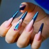 300 Φόρμες Διπλού Πάχους για Manicure με Λουλούδια