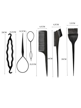 Σετ 6 Εργαλεία Περιποίησης Μαλλιών