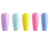 Κασετίνα με 100 Candy Colorful False Coffin Tips Χωρίς Εγκοπή