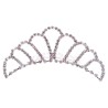 Μεταλλική Τιάρα Crown με Strass & Χτενάκι