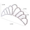 Μεταλλική Τιάρα Crown με Strass & Χτενάκι