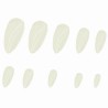 100 Oval Tips Νυχιών Χωρίς Εγκοπή σε Κασετίνα