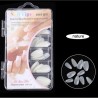 100 Oval Tips Νυχιών Χωρίς Εγκοπή σε Κασετίνα