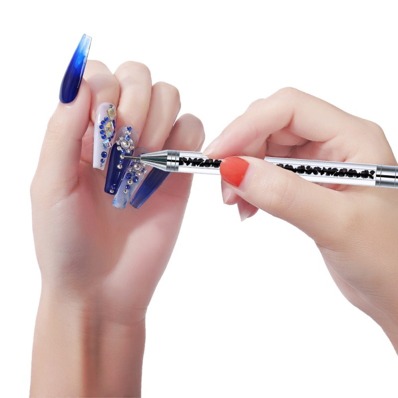 Στυλό Nail Art με Διακοσμητικά Διαμάντια Διπλής Όψης Στυλό Nail Art με Διακοσμητικά Διαμάντια Διπλής Όψης