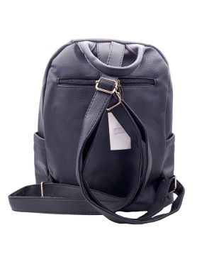 Μαύρη Τσάντα Backpack με Strass Line
