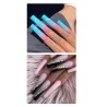 240 Extra Long Full Cover Soft Gel Tips 12 Sizes Purple